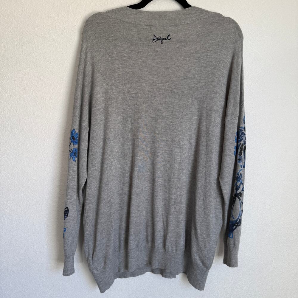 Desigual Louth Floral Butterfly Sequin Pullover K… - image 4